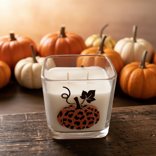 Autumn Indulgence Candle with Pumpkins