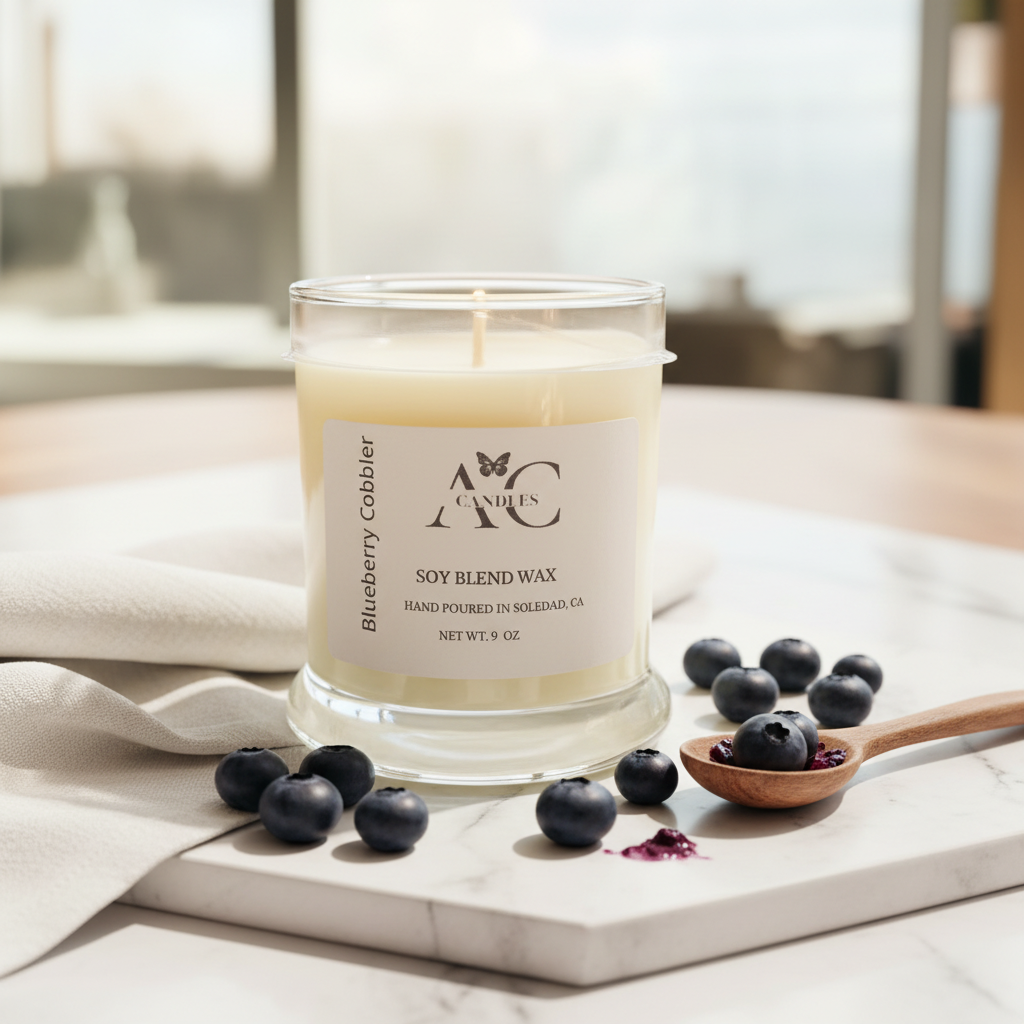 Blueberry Cobbler Candle - Luxury Spa