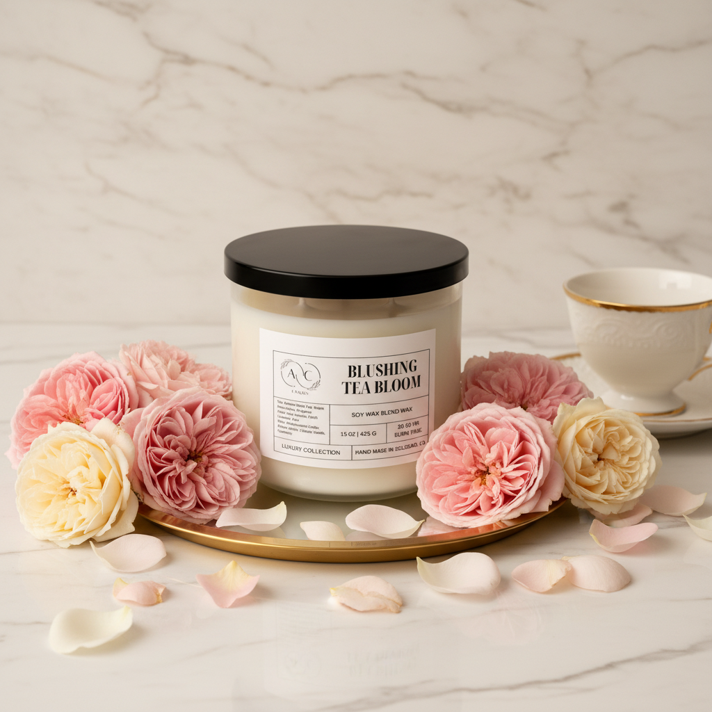 Blushing Tea Bloom - Ultra Luxury Editorial