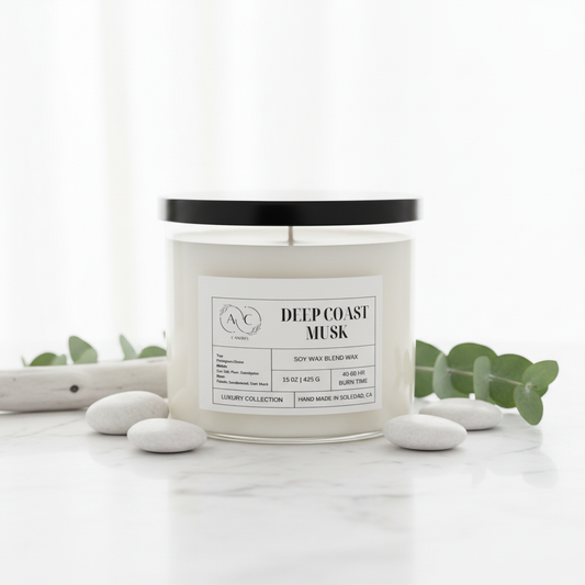 Deep Coast Musk Candle - Fresh Coastal Spa