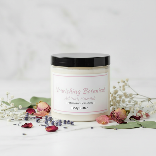 Nourishing Botanical Body Butter - Black Lid & Writing